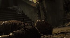 Goodnight's death.jpg (89 KB) Jacob Goodnight lies dead after falling out of a window and through a glass roof.