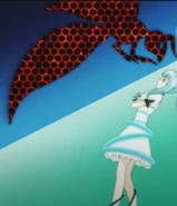 Hina and Hibachi staring at each other.