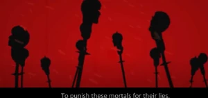 Heads that Satan impaled.