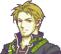 Lloyd's portrait as a morph of Fire Emblem: The Blazing Blade.