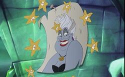 Ursula's poster in The Little Mermaid II- Return to the Sea on Morgana's wall