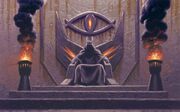 Sauron on his dark throne.