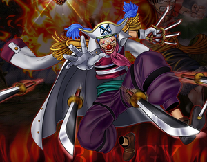 Buggy's appearance in One Piece: Burning Blood.