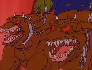 The Governor's giant Terror Dogs as seen in The Real Ghostbusters cartoon show.