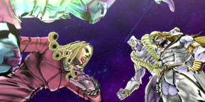 Heavenly DIO vs Funny Valentine.