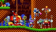 The Heavy Gunner with Dr. Eggman and the Hard-Boiled Heavies.