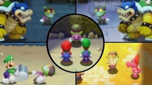 Mario & Luigi Superstar Saga + Bowser's Minions - All Popple Boss Battles (3DS)