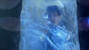 A frozen Nygma at the Iceberg Lounge.