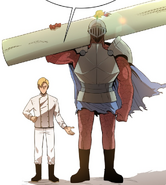 Prince Edward with his "Secret Guardian Knight".
