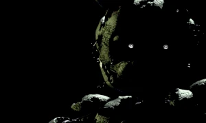 Springtrap in the "troll game" main menu, animated.