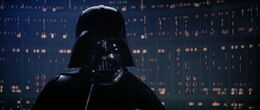 Darth Vader revealing to Luke that he's his true father.