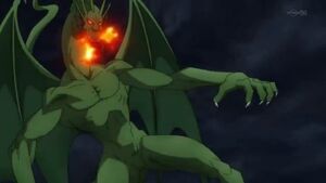 Fin Fang Foom in Marvel Disk Wars.