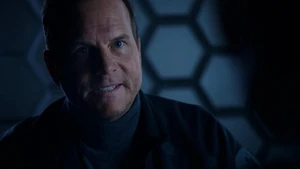 Garrett interrogating Quinn for information on the Clairvoyant.