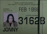 Jonny's cab license