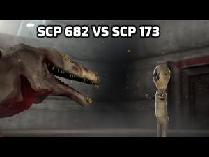 SCP-682 VS SCP-173 -SFM-