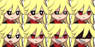 Moge-ko's dialogue portraits in the original version of Mogeko Castle.