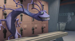 "WAZOWSKI!" Randall jumpscaring Mike.