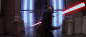 Maul jumped onto a higher level leading into a generator complex