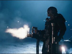 Nemesis with a minigun.