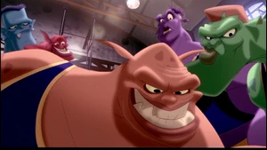 Pound bullying Michael Jordan by trash-talking.