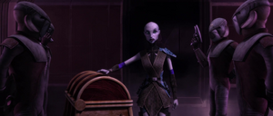 Ventress presented the chest to Otua Blank.