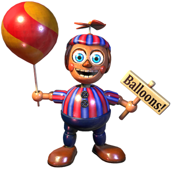 Five Nights At Freddy's Phantom Balloon Boy w/ Office Hallway