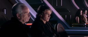 Palpatine and Skywalker discussed the situation about the council.