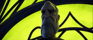 Dooku smiles content when Savage says he is at his disposal.