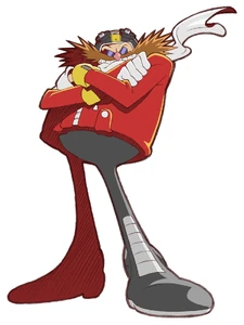 Dr. Eggman's artwork of Sonic Riders