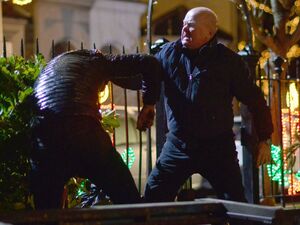 Phil attacks Max on Christmas Night 2017.