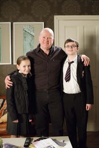 Phil with Ben and Louise in 2010.
