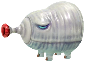 Fiery Blowhog, a very common enemy in the series, as well as the sixth boss in Hey! Pikmin, and the secondary antagonist of the third Pikmin Short Movie (Occupational Hazards).