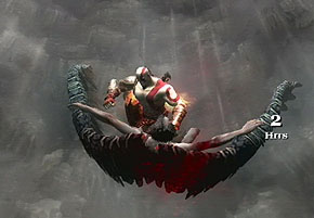 Kratos vs. Icarus.