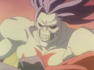 Lord Raptor's zombie form in the OVA. Raptor uses this form for combat or to use his various supernatural powers