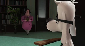 Grunion's first appearance and introduction as she enters the principal's office during Peabody's meeting with Principal Purdy.