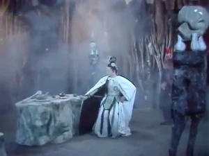 Baigujing planning to eat Sanzang.