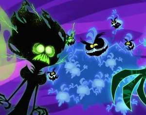 Howlin' Harriet and the Sobgoblins in the "Ghost Friends" song montage.