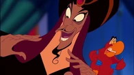 Jafar realizing Prince Ali is actually Aladdin and that he has the lamp.