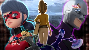 Hawk Moth on the end card of "Miraculer".