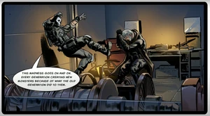 Stansfield battling Ghost.