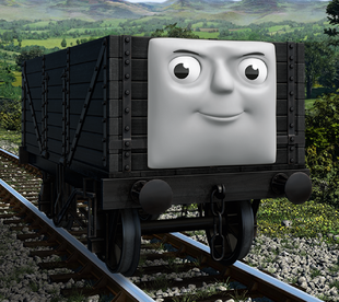 The CGI version of the Troublesome Trucks.