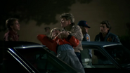 Johnny getting strangled by John Kreese.