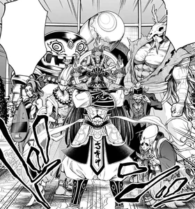 The Seven Lucky Gods in the manga.