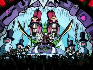 ZimSanta01.png (778 KB) Zim/Santa speaking to the people of Earth.