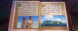 Magnifico and his wife, Amaya building the kingdom of Rosas on an island deep in the Mediterranean Sea.
