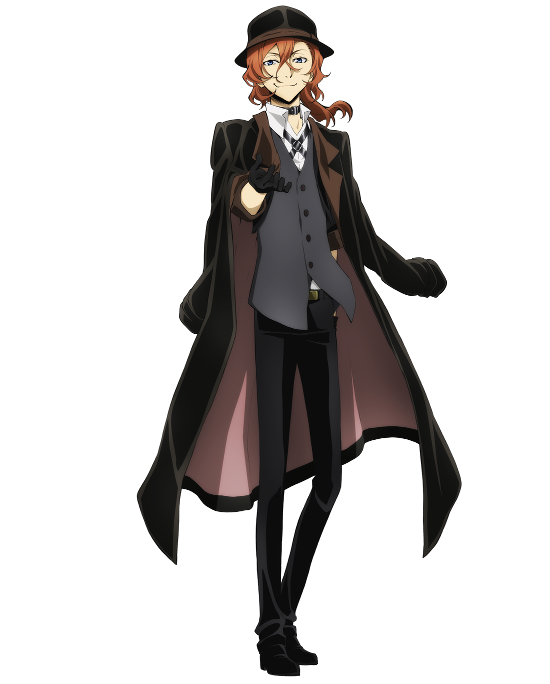 Anime Bungo Stray Dogs Season 4 Nikolai Gogol The Overcoat Hat