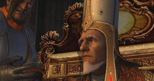 Agnus informing Sanctus about Nero close bond to Kyrie.