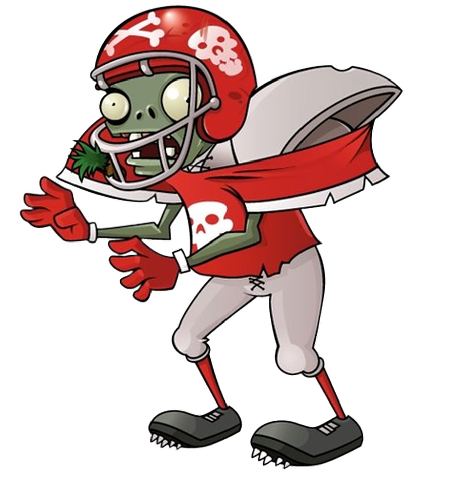 plants vs zombies football zombie