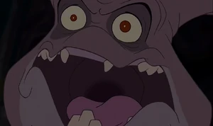 Grewnge yelling after being bitten by Morph