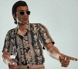 Haverfoek's signature pose.